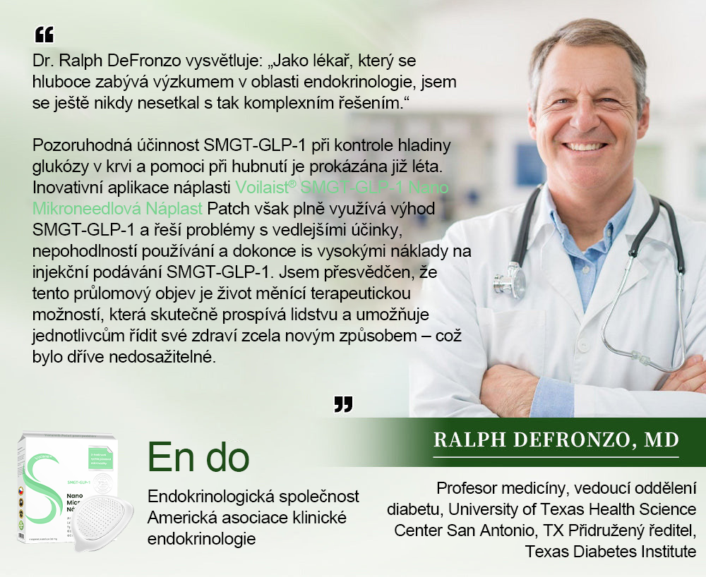 🥑🥑Voilaist® SMGT-GLP-1 Nano Microneedlová Náplast ⏰ (Bezbolestná, dlouhotrvající, zaměřená na řešení cukrovky, obezity a kardiovaskulárních onemocnění)