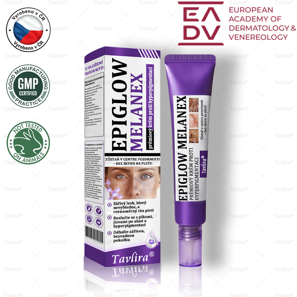 💜Tavlira® EPIGLOW MelanEX prémiový krém proti hyperpigmentaci | ✅Schválené zdravotníckym oddelením České republiky