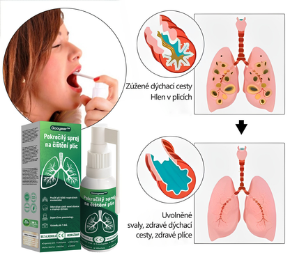 🍀🍀𝐆𝐨𝐨𝐲𝐞𝐞𝐫™ Pokročilý sprej na čištění plic -🧑‍⚕️ Podporuje zdraví plic, průdušek a dutin, napomáhá zdraví dýchacího systému a usnadňuje dýchání.