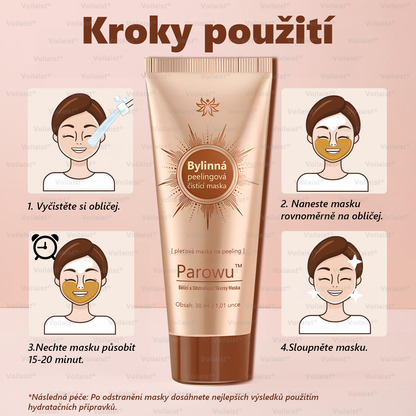 💟💟 Parowu™ Bělící a Odstraňující Skvrny Maska -🍀Přírodní složky trvale odstraňují pigmentové skvrny, stařecké skvrny, pihy a sluneční skvrny